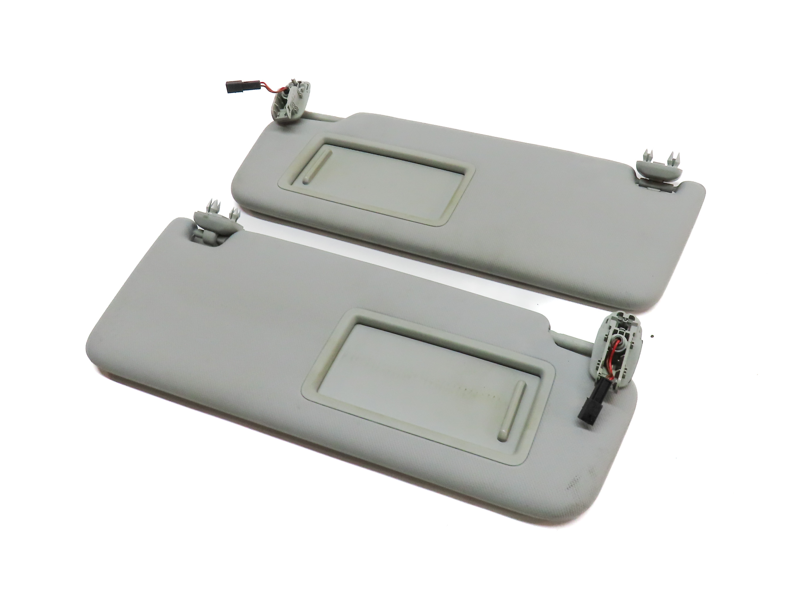 2017-2019 AUDI A4 (B9 8W) FRONT LEFT & RIGHT SUNVISOR SHADE SET-2 (Grey) — exact item pictured